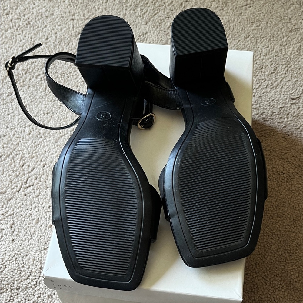 A New Day Black Heeled Sandals - Picture 5 of 5